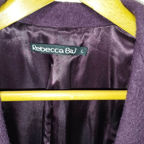 Rebecca Blu purple wool coat like new, size M/L