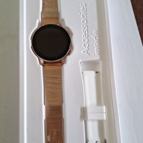 Wristwatch new, beige, women's