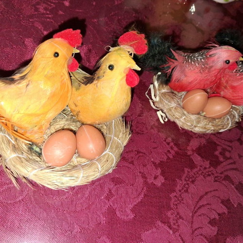 Easter handmade decorations set of 2, new