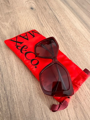 Max & Co sunglasses new, burgundy acetate with metal frame