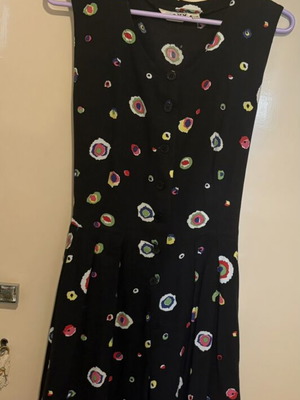 Mexx romper with printed fabric belt, size Large 40, like new