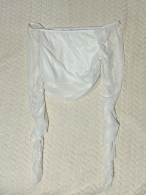White mesh top like new, size S