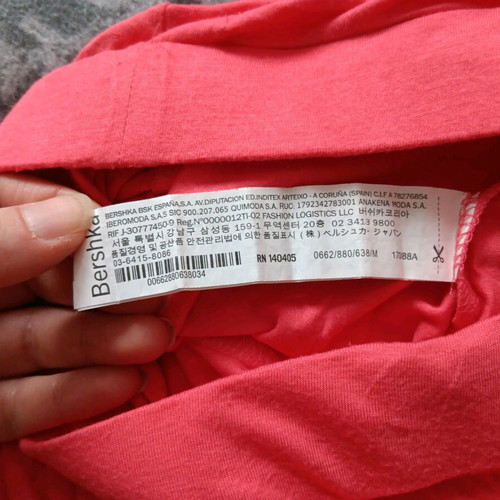 Coral long skirt Bershka medium like new with slit