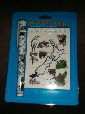 Notepad with pen from New Zealand new
