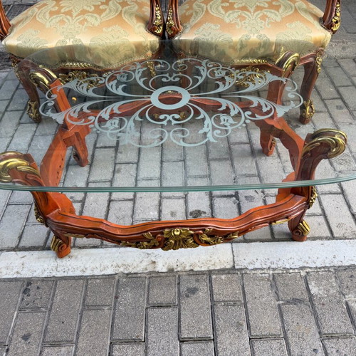 Rosewood sofa set like new