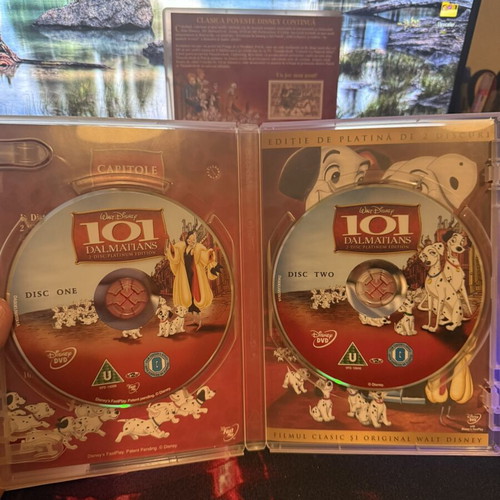 101 Dalmatians DVDs used, dubbed in Greek, set of 2