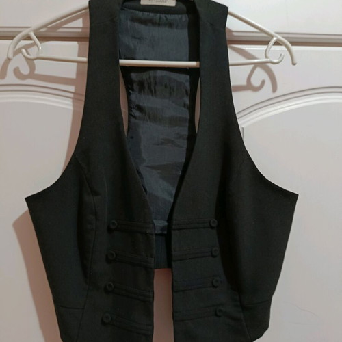 Bon Aparte women's vest used, black, vintage Asian style