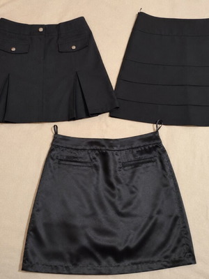 Set of 3 Black Skirts Medium Size Like New