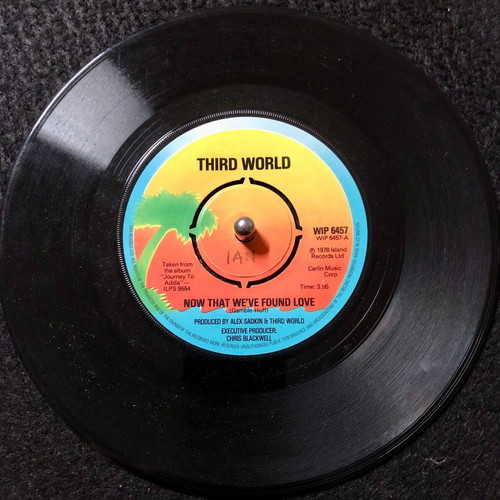 Third World Now That We've Found Love 7" vinyl single used, pop