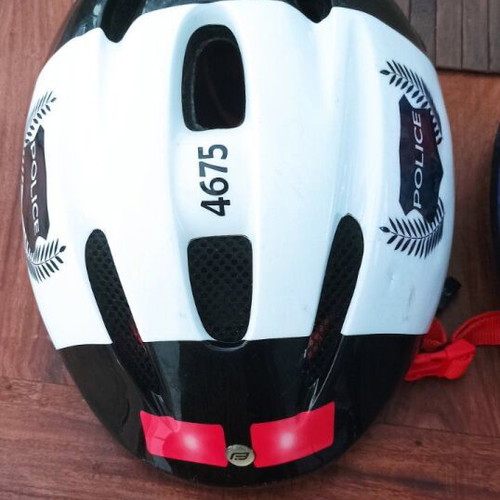 Children's helmets used, set of 2 for bike and scooter