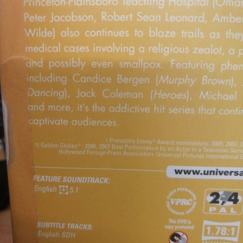 Dr House Season 1-7 DVD new, no Greek subtitles