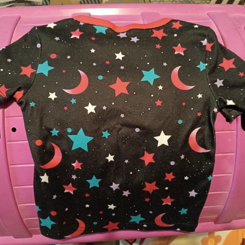 Kids Summer Pajama Set like new, colorful dragon design