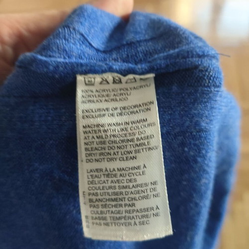 Adagio blue knitted women's sweater size M new