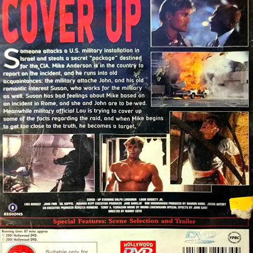 Cover Up DVD μεταχειρισμένο, περιπέτεια χωρίς υπότιτλους