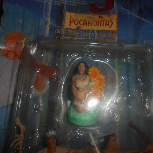 Pocahontas collectible figures 1994 Mattel used set