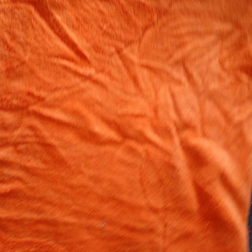 Velour beach towel, bright orange, 160x85 cm