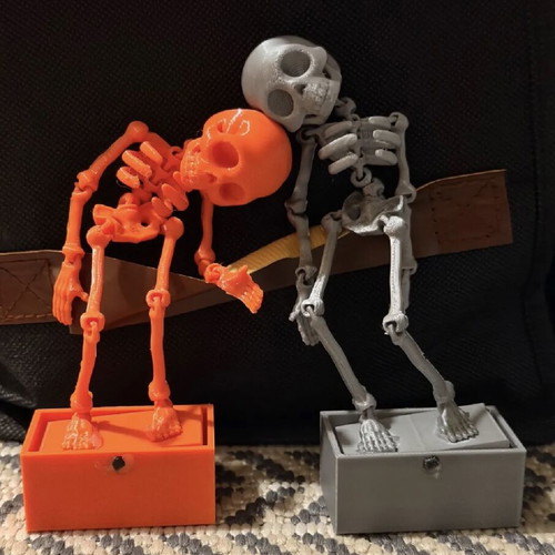 3D Printed Aquarium Moving Skeleton Decoration made to order