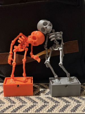 3D Printed Aquarium Moving Skeleton Decoration made to order
