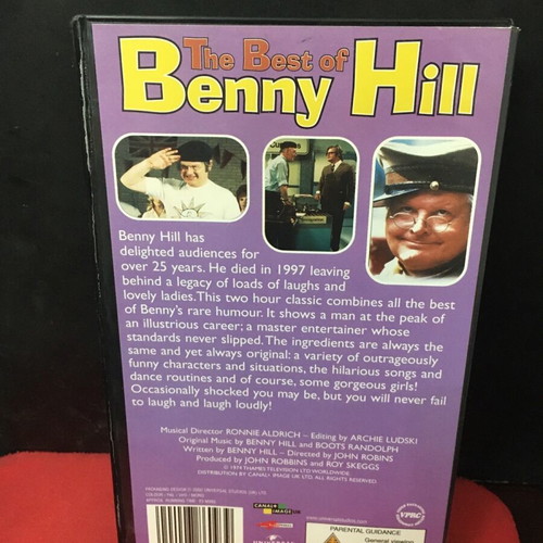 Benny Hill The Best video cassette used, comedy