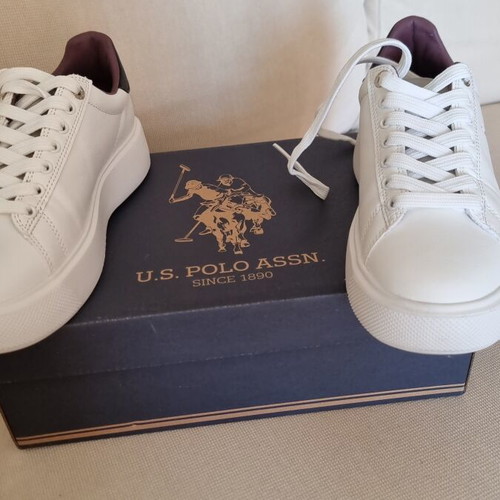 U.S. Polo Assn. White Sneakers Size 38 New with Box