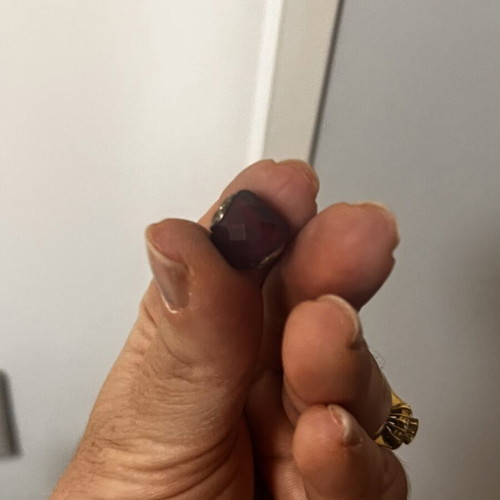 Pandora glass charm heart limited edition Bordeaux color like new