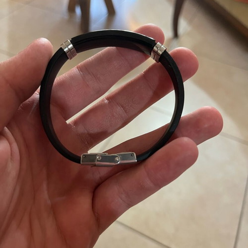Emporio Armani men's bracelet black like new