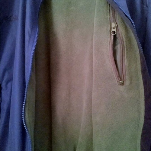Columbia jacket unisex size L like new, blue, fleece lining