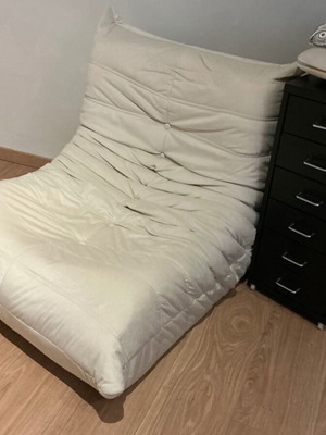 Armchair beige suede like new