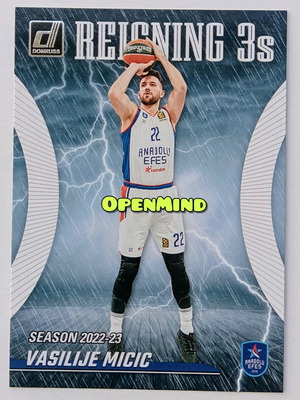 Vasilije Micic Reigning 3s card Anadolu Efes Donruss Euroleague 2023-24 new