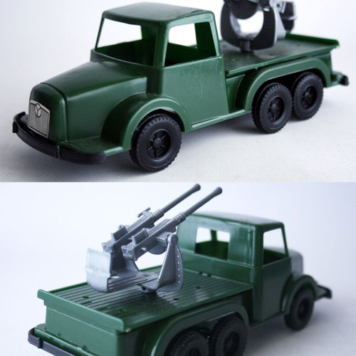 Vintage 70's Greek military truck with 17cm cannon Grecostyl new