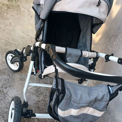 Baby stroller with two baskets, like new, winter and summer