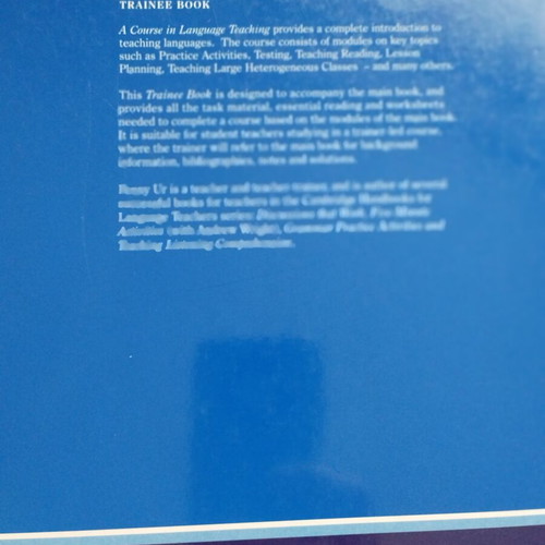 A Course in Language Teaching by Penny Ur book like new