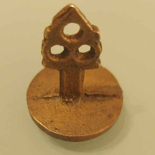 Mikrasiatiki Ekstratia 1921 brass seal used, Ottoman period