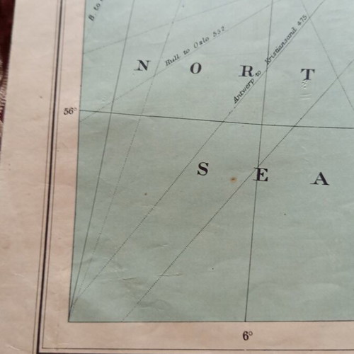 War map of Scandinavia 1940 used, English edition