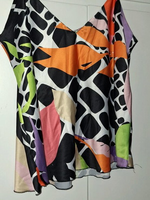 Lingerie Spaghetti Strap Blouse new, black and multicolor