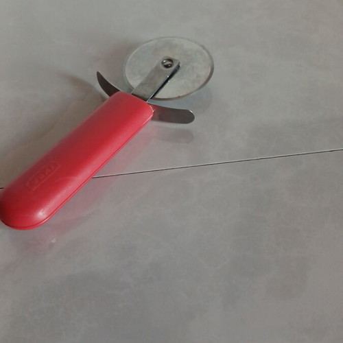 Dough cutting knife used
