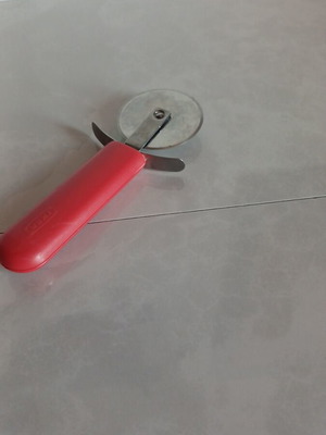 Dough cutting knife used