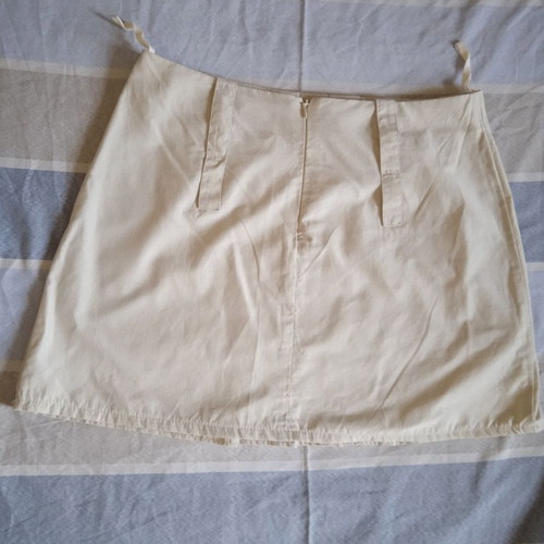 Vintage cream mini skirt egg size M like new