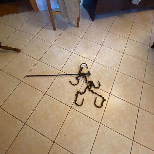 Vintage iron scale used, decorative with patina