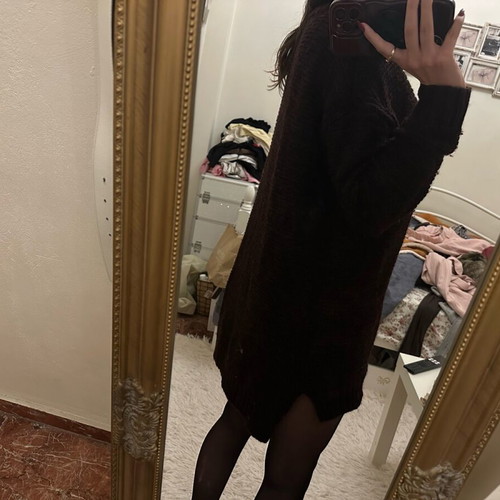 Zara sweater dress like new, brown