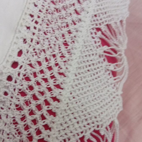 Vintage pillowcases set with handmade lace, like new, 2 pcs