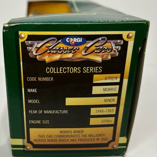 Corgi 1988 Classics Cars D702/4 Morris Minor 1948-1969 1098cc New