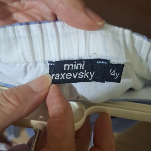 Mini Raxevsky girls' shorts like new, blue floral, size 14
