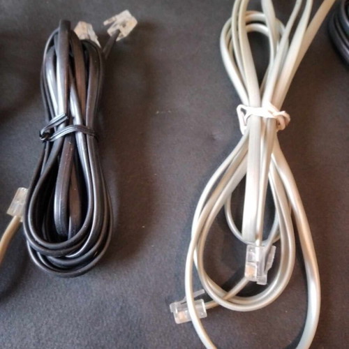 Telephone cables used, pack of 4 pieces