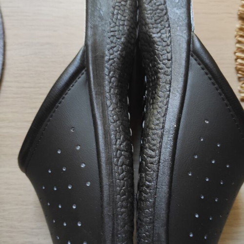 Unisex anatomical slippers size 43, black, made in Italy