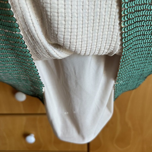 Benetton dress new with elastic waist and sequined skirt