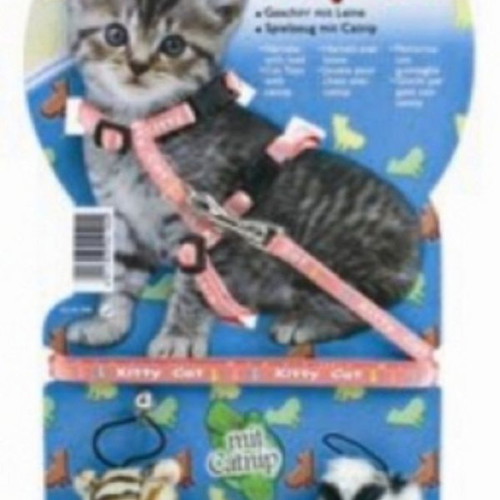 Trixie Cat Harness with Leash and Two Catnip Toys for Kitten New