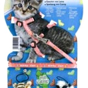 Trixie Σαμαράκι με οδηγό και δύο παιχνιδάκια catnip για γατάκι (κωδ.4190)