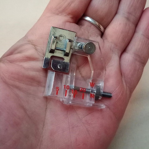 Presser foot for hemming new with adjustable width 5-20mm
