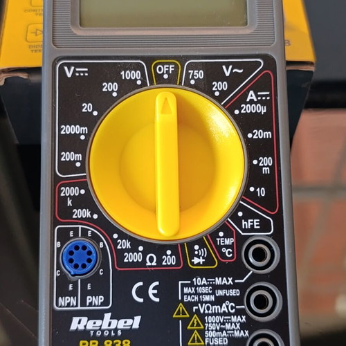 Rebel RB-838 Digital Multimeter new